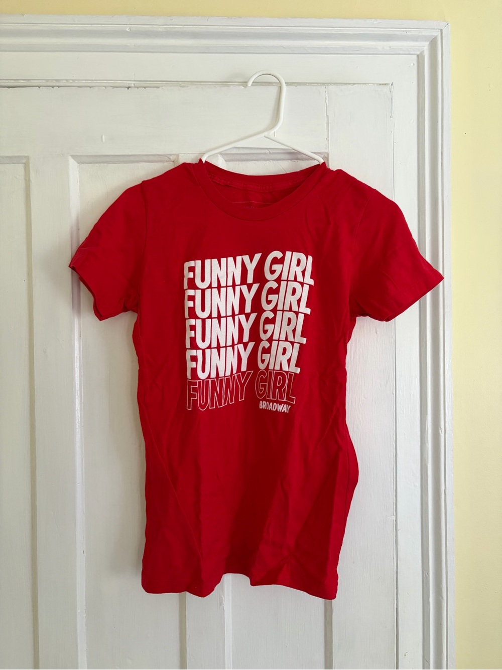Broadway 'Funny Girl' Red Graphic Tee - Women's Short Sleeve